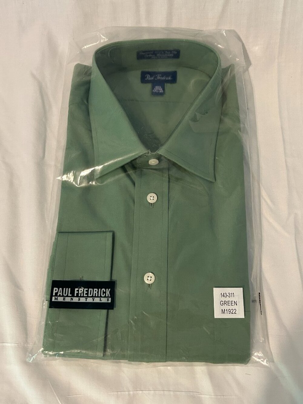Paul Fredrick L/S Dress Shirt 17 1/2 35 NWT